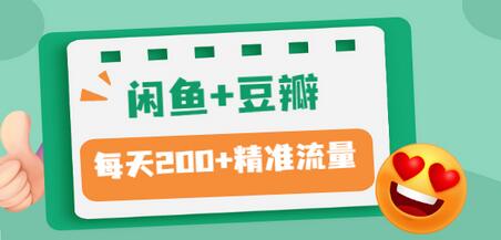 【副业项目3442期】闲鱼和豆瓣精准引流全系列课程，每天引流200+精准粉（闲鱼引流推广怎么做）-金九副业网