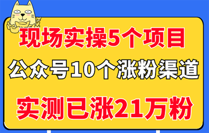 【副业项目3490期】公众号的10种矩阵引流的方法，实测已涨21万粉-金九副业网