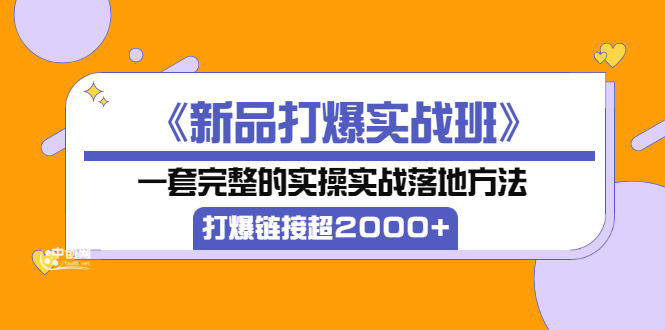 【副业项目3664期】淘宝新品打爆实战班：一套完整的淘宝实操实战落地方法，打爆链接超2000+-金九副业网