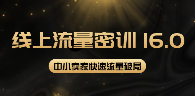 【副业项目4288期】2022秋秋线上流量密训16.0：包含 暴力引流10W+中小卖家流量破局技巧 等等-金九副业网