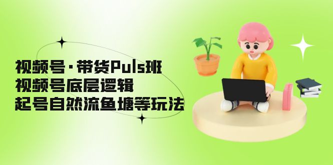 【副业项目5206期】视频号·带货Puls班，视频号底层逻辑，起号自然流鱼塘等玩法-金九副业网