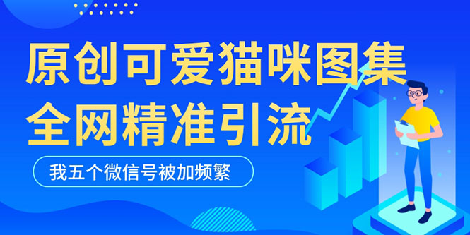 【副业项目5588期】黑科技纯原创可爱猫咪图片，全网精准引流，实操5个VX号被加频繁-金九副业网