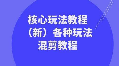 【副业项目8605期】暴富·团队-核心玩法教程（新）各种玩法混剪教程-金九副业网