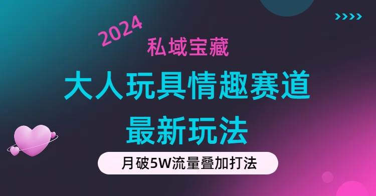 私域宝藏：大人玩具情趣赛道合规新玩法，零投入，私域超高流量成单率高-金九副业网